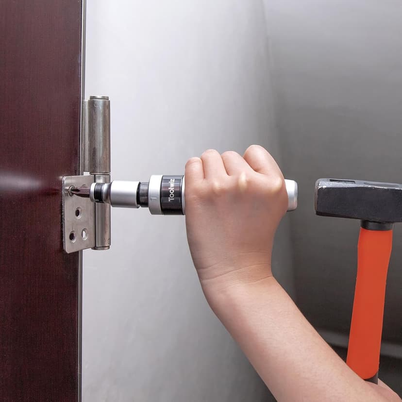 Toolwiz 1/2" Hand Impact Screwdriver Set - 14 Pcs, Reversible Manual Impact Driver with S2 Steel Screwdriver Bits for Disengage Rusted Fasteners or Frozen Bolts