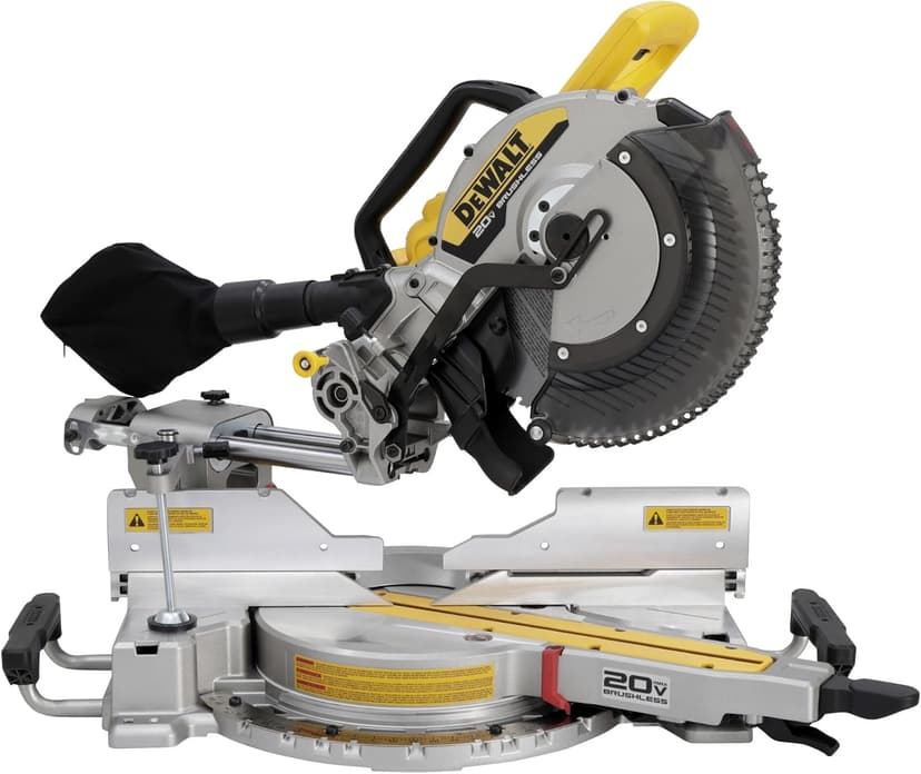 DEWALT 20V MAX XR 12 inch Double Bevel Sliding Miter Saw, Cordless, Tool Only (DCS785B)