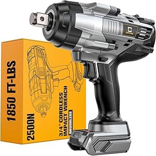Cordless Impact Wrench 3/4 inch compatible with Dewalt 20V Battery, Cerycose1850ft-lbs (2500N.m) Brushless Electric Impact Gun, High Torque Impact Driver, Bare Tool Only, Heavy-Duty Automotive
