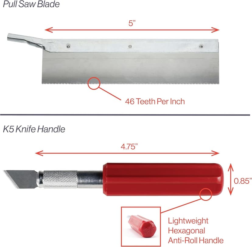 Excel Blades 6-Inch Metal Mitre Box Set – Aluminum & Steel Precision Cutting Tool with K5 Handle & Razor Pull Saw for Wood, Plastic & Soft Metals – 45° & 90° Cutting Angles, Made in USA