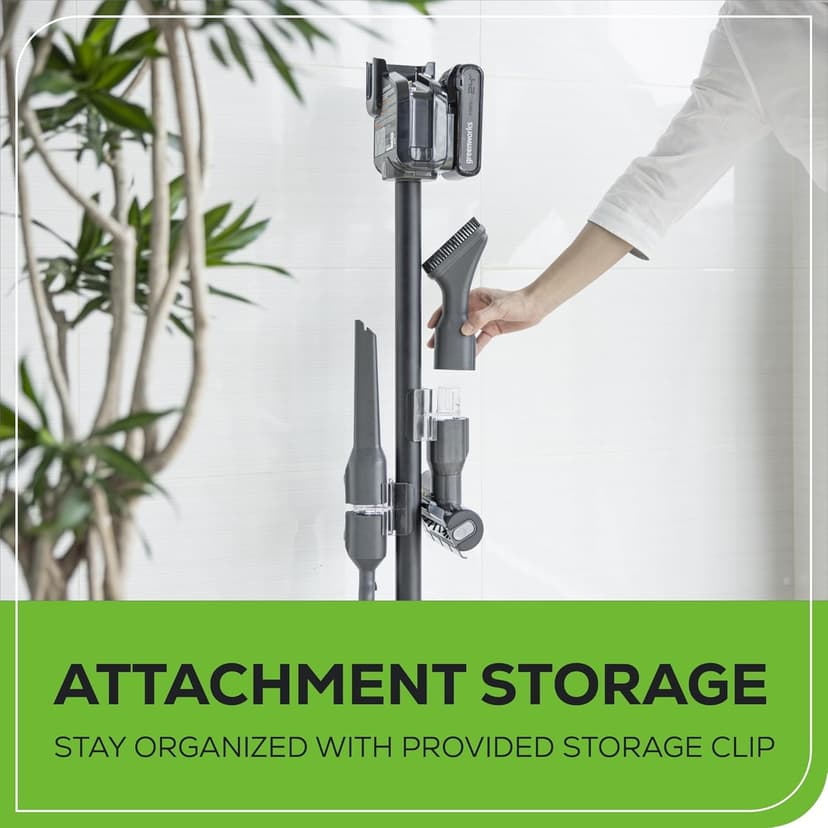 Greenworks 24V Brushless Cordless Stick Vacuum, Lightweight, Handheld, Pet, Anti-Allergen HEPA Filtration, Hard Floor, Carpet, Car, 4Ah Battery, and 30-Minute Charge Time (Green)