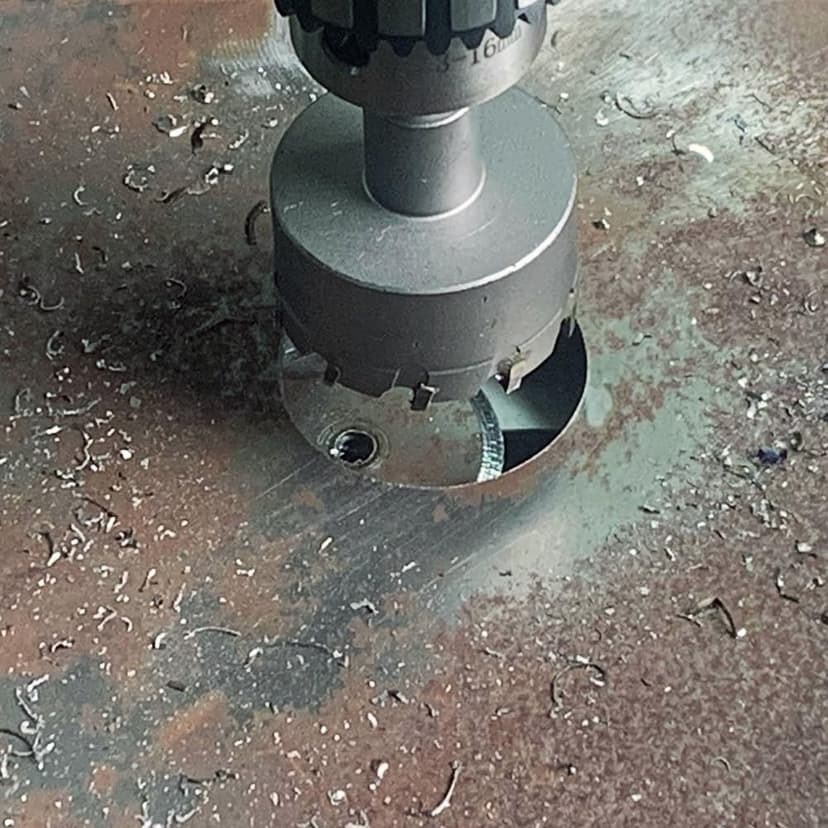 AUTOTOOLHOME 2 inch (50mm) Metal Steel Hole Saw Tooth Carbide Tip TCT Drill Bits Kit for Thick Metal Wood