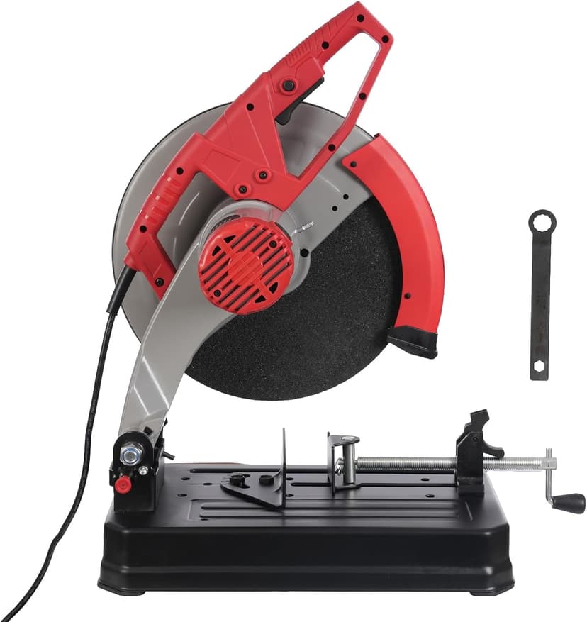 Chop Saw 14in Blade Cut Off Saw,2800W 3900RPM Steel Cutting Machine,0-45 Degrees Adjustable Angle Heavy Duty Metal Chop Machine for Steel Rebar Iron Aluminum