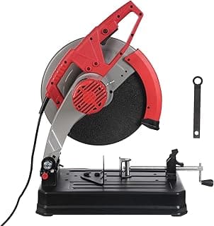 Chop Saw 14in Blade Cut Off Saw,2800W 3900RPM Steel Cutting Machine,0-45 Degrees Adjustable Angle Heavy Duty Metal Chop Machine for Steel Rebar Iron Aluminum