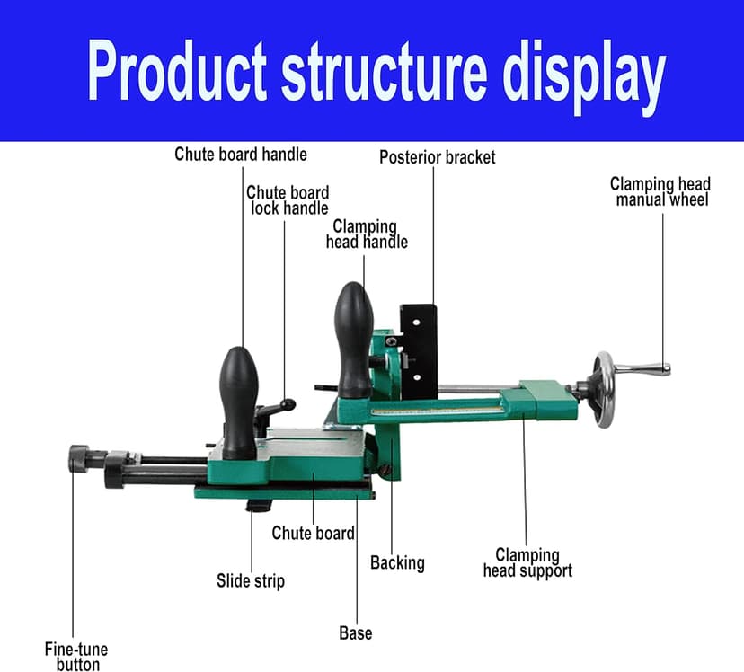 TECHTONGDA Tenon Jig Woodworking Clamps Woodworking Tenoning Machine Mortise Joinery Tool