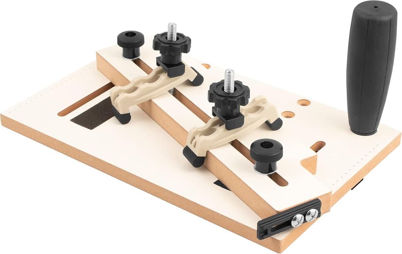 Mini Taper Jig For Table Saw, Adjustable Precision Straight Line Tapering Jig with Blade Safe Hold Downs, Fast Straight Taper Wood Cutting for Small Parts