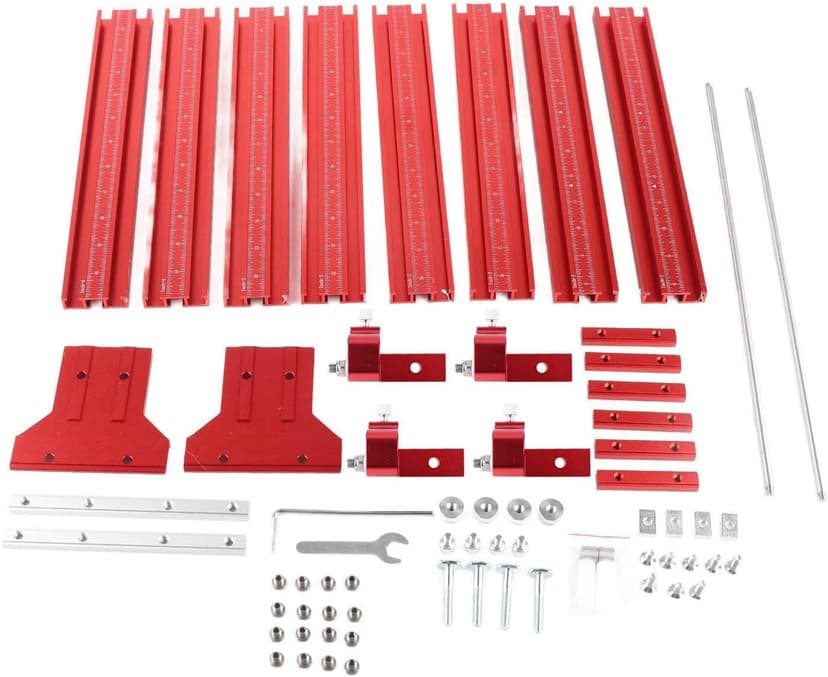 Track Saw Parallel Rail Guide System, Woodworking Track Saw Guide Rail Joining Set, Aluminium Alloy Parallel Guides for Track Saw, Circular Saw Guide Track Saw Kit