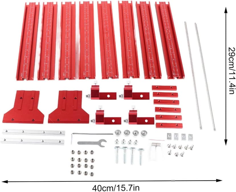 Track Saw Parallel Rail Guide System, Woodworking Track Saw Guide Rail Joining Set, Aluminium Alloy Parallel Guides for Track Saw, Circular Saw Guide Track Saw Kit