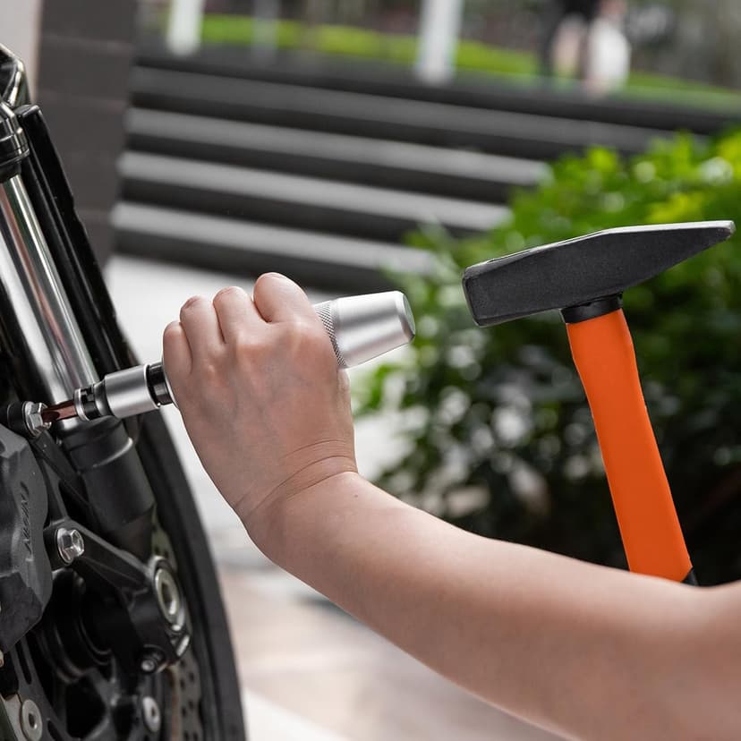 Toolwiz 1/2" Hand Impact Screwdriver Set - 14 Pcs, Reversible Manual Impact Driver with S2 Steel Screwdriver Bits for Disengage Rusted Fasteners or Frozen Bolts