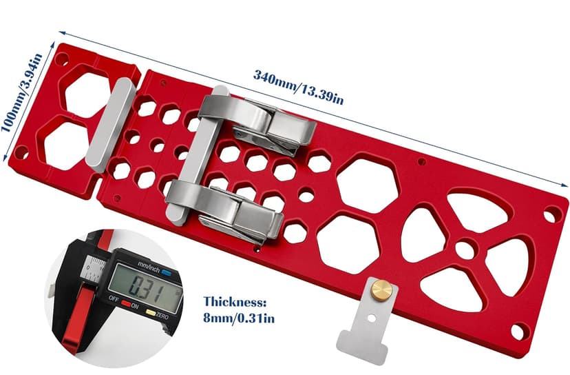 13.4inch Track Saw Guide Rail Square,90° Right Angle Track Saw Square - Compatible with Festool & Makita Guide Rail - Easy-Install Circular Saw Accessories for Precise Cuts(Upgraded)