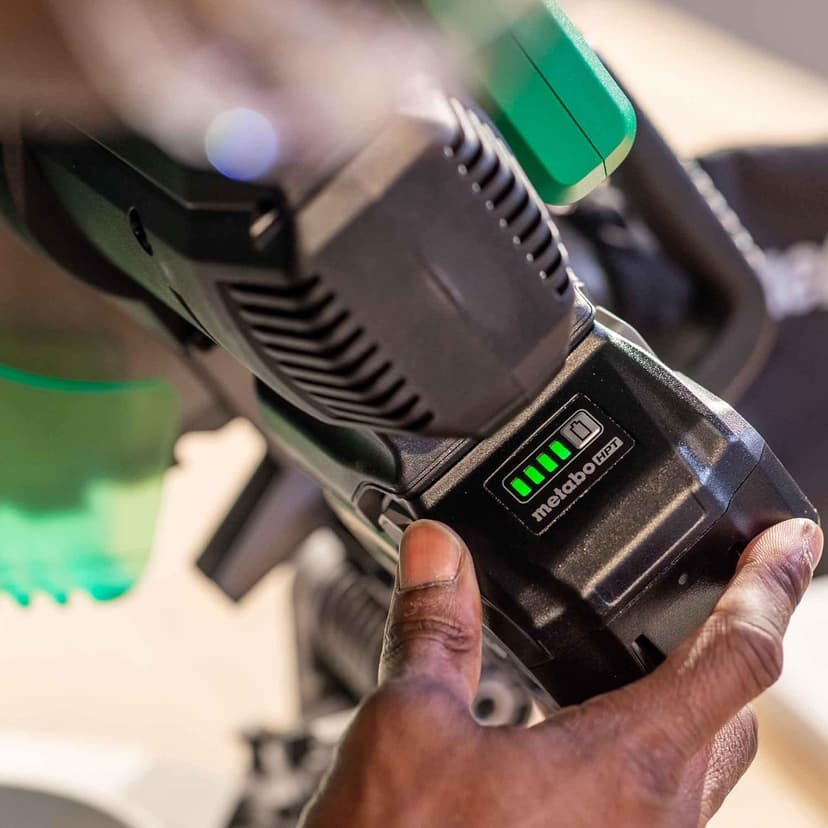 Metabo HPT 18V MultiVolt Cordless 10-Inch Single Bevel Miter Saw, Wide Range of Miter and Bevel Cutting Options, Xact Cut LED Shadow System, Brushless Technology, Tool Body Only, C1810DFAQ4