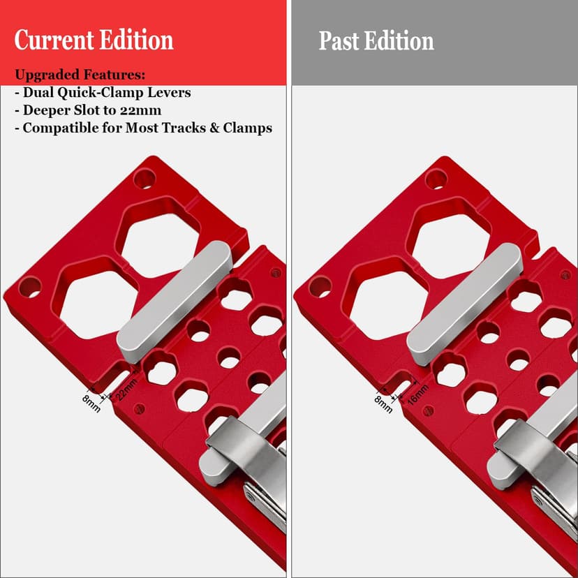 13.4inch Track Saw Guide Rail Square,90° Right Angle Track Saw Square - Compatible with Festool & Makita Guide Rail - Easy-Install Circular Saw Accessories for Precise Cuts(Upgraded)