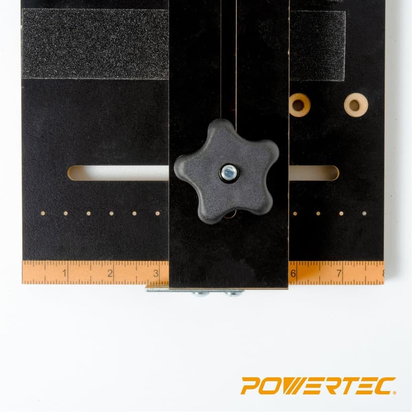 POWERTEC 71395 Taper/Straight Line Jig for Table Saws with 3/4” Wide by 3/8” Deep Miter Slot