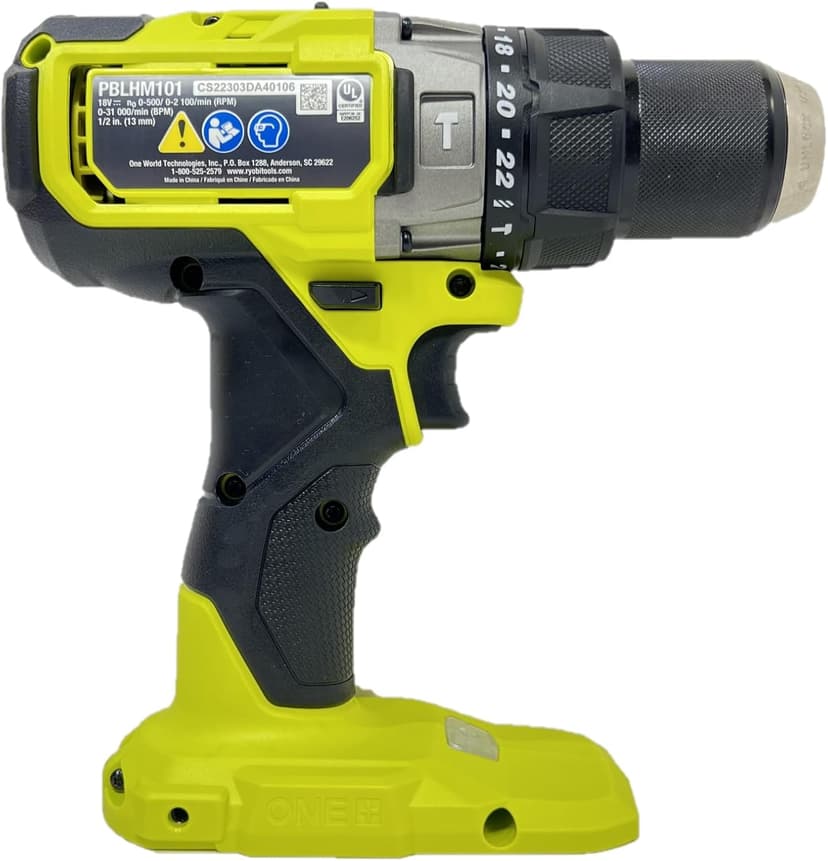 RYOBI ONE+ HP 18V Brushless Cordless 1/2 in. Hammer Drill (Tool Only) PBLHM101B