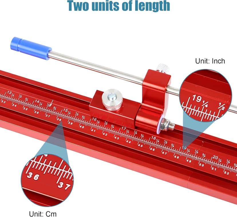 Parallel Rail Guide System (Updated Version), Woodworking Track Saw Guide Rail Joining Set Aluminium Alloy Circular Saw Track Set Fixed Guide Rail Bracket Universal T-Track Auxiliary Tool
