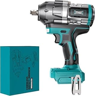 Cordless Impact Wrench 1/2 inch for Makita 18V Battery, 900Ft-lbs Brushless Electric Power Impact Driver Gun Tool, 2100RPM High Torque Impact Wrench with LED Work Light (Tool Only)