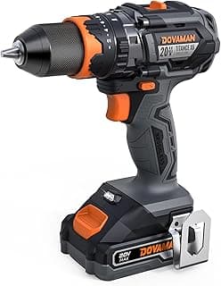 TITANCE X6 Advanced Cordless Drill Driver, 20V Brushless 1/2'' Impact Drill, 575 IN-LBS, 36000 BPM, 3-IN-1 Mode, 2-Speed, Metal Chuck, 2.0Ah Battery, Driver Kit for DIY Project & Home Use