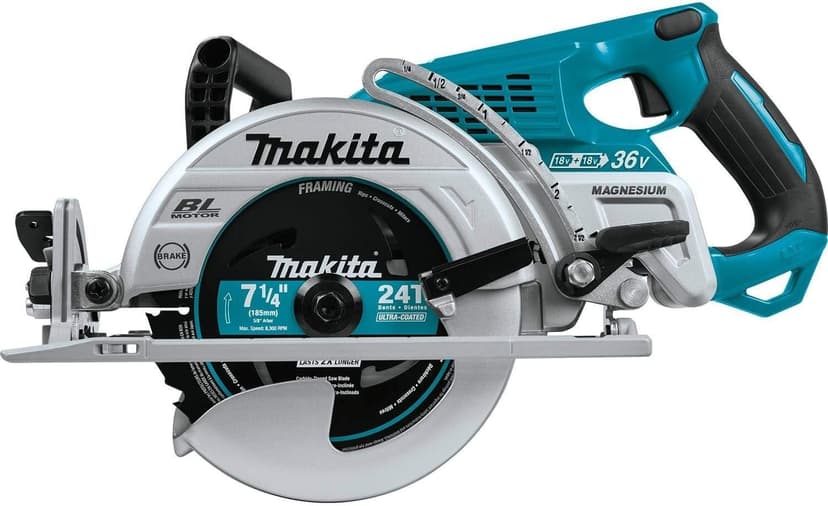 Makita XSR01Z 18V X2 LXT Lithium-Ion 36V Brushless Cordless Rear Handle 7-1/4" Circular Saw, Tool Only (Renewed)