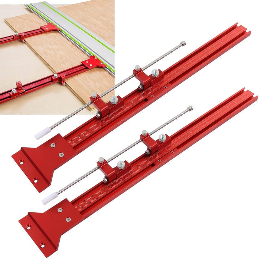 Track Saw Parallel Rail Guide System, Woodworking Track Saw Guide Rail Joining Set, Aluminium Alloy Parallel Guides for Track Saw, Circular Saw Guide Track Saw Kit