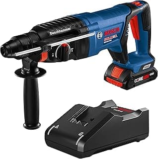 Bosch 18V EC Brushless SDS-Plus Bulldog 1-Inch Rotary Hammer Kit with CORE18V 4 Ah Advanced Power Battery with KickBack Control (Renewed)