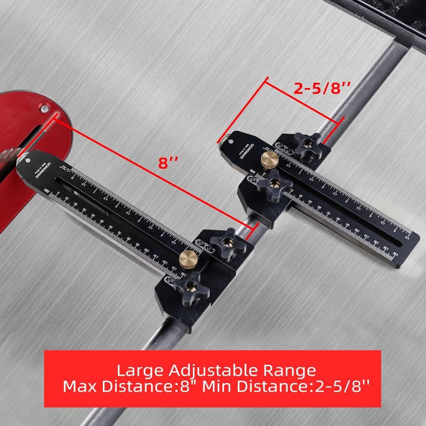 Thin Rip Jig Table Saw Jig Guide for Making Repetitive Narrow Thin Strip Cuts Woodworking Tools Fast Thin Ripping Guide for Table Saw Band Saw Router Table Fits for 3/8" x 3/4" T Slot