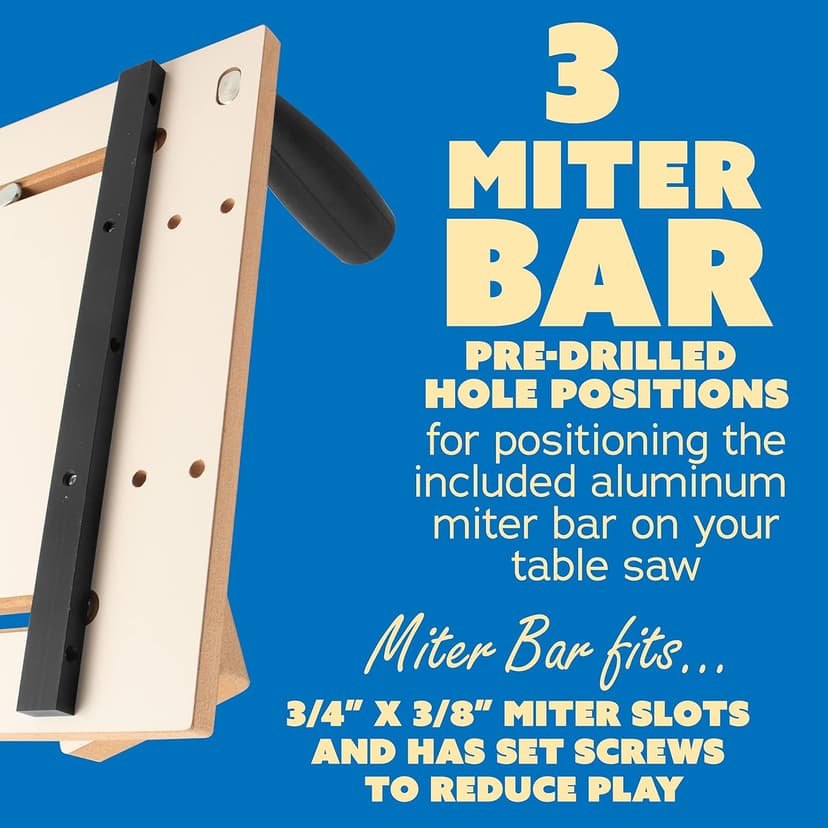Mini Taper Jig For Table Saw, Adjustable Precision Straight Line Tapering Jig with Blade Safe Hold Downs, Fast Straight Taper Wood Cutting for Small Parts
