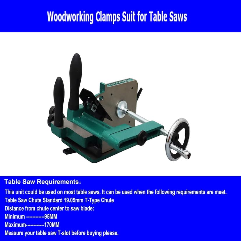 TECHTONGDA Tenon Jig Woodworking Clamps Woodworking Tenoning Machine Mortise Joinery Tool