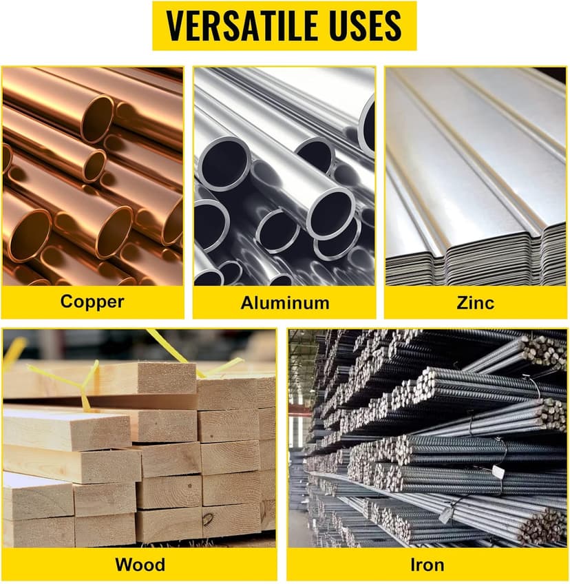 VEVOR Mini Miter Cut-off Chop Saw, 110V Two 2-5/16" Blade of Steel and Resin with 1/2inch Cutting Depth, 0-45° Benchtop Miter Saw for Copper, Aluminum, Wood, Zinc in Hobby Craft