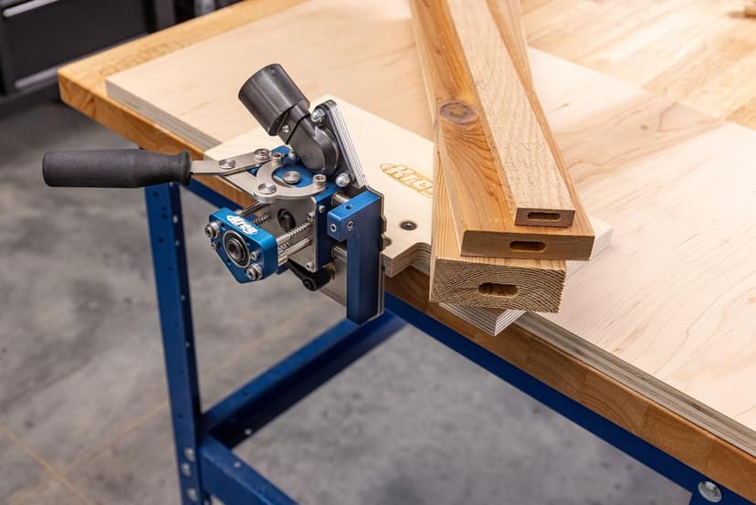 Kreg MortiseMate Loose Tenon Jig - Drill Jig for Woodworking - For Loose Tenon Joinery - Fits Workpieces 1/2" to 1 1/2" Thick