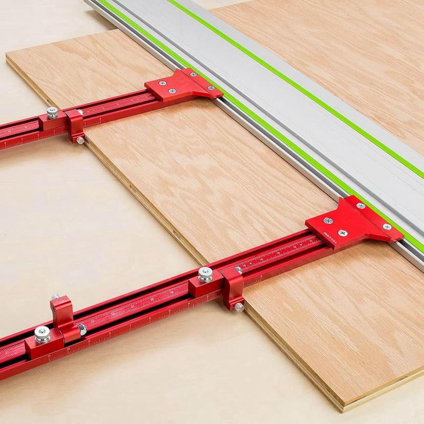 Track Saw Parallel Rail Guide System, Woodworking Track Saw Guide Rail Joining Set, Aluminium Alloy Parallel Guides for Track Saw, Circular Saw Guide Track Saw Kit