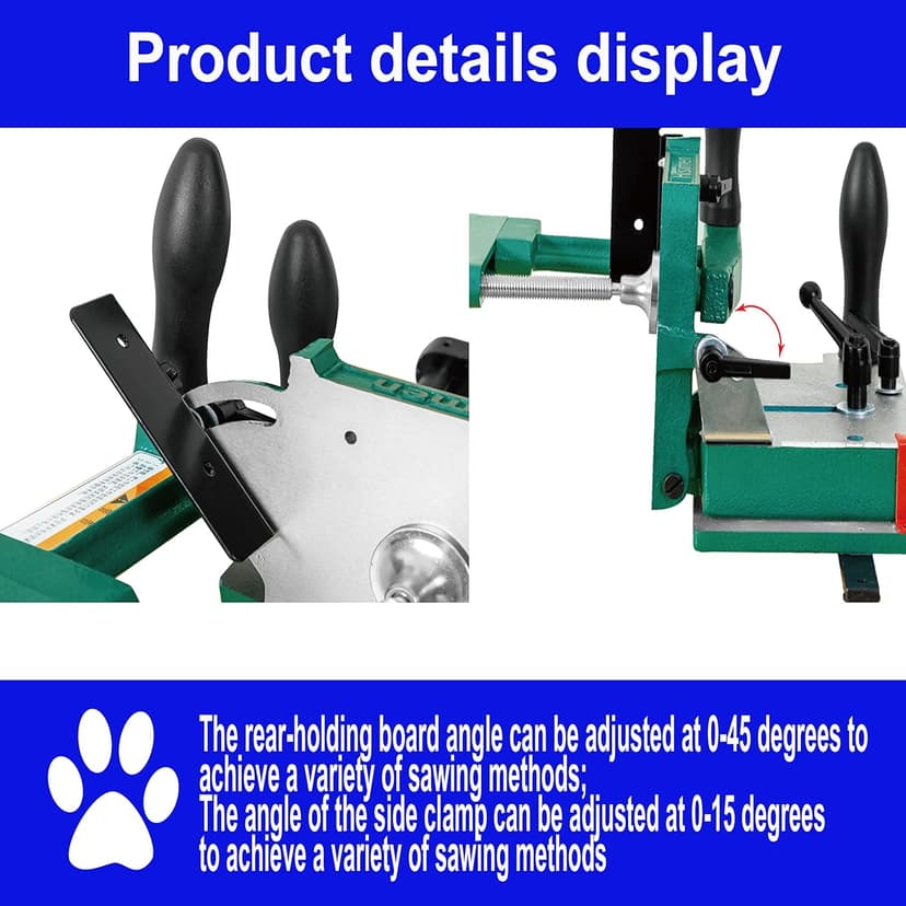 TECHTONGDA Tenon Jig Woodworking Clamps Woodworking Tenoning Machine Mortise Joinery Tool