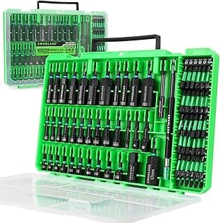 74-Piece Magnetic Nut Driver Set for Impact Drill Metric & SAE, Impact Socket Adapter, Power Bits with Magnetic Holder, Wing Nut Driver, Universal Socket, 1/4'' Quick-change Bit Extension