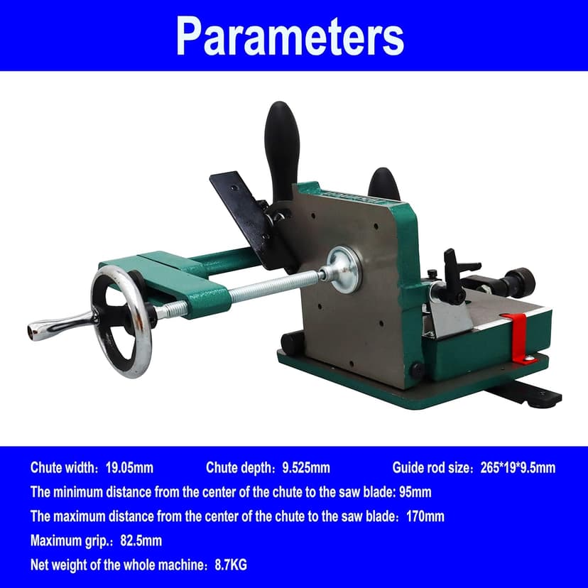 TECHTONGDA Tenon Jig Woodworking Clamps Woodworking Tenoning Machine Mortise Joinery Tool