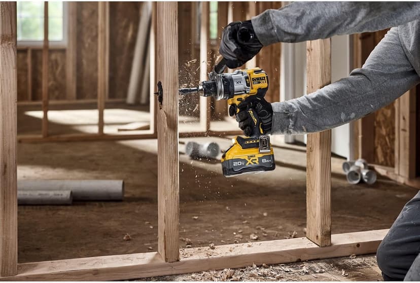 DEWALT 20V MAX XR 1/2 Inch Cordless Hammer Drill Kit with 8AH Battery and Charger (DCD1007WW1)