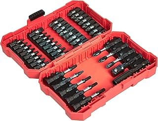 Amazon Basics 42-Piece Impact Screwdriver Bit Set Phillips, Slotted and Torx, One Size