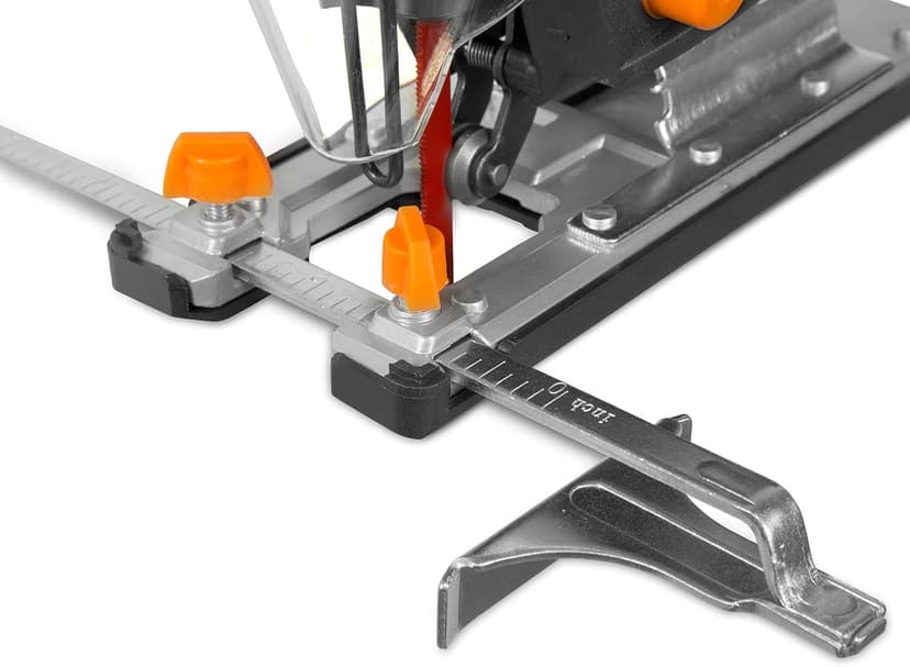 WEN 33606 6.6-Amp Variable Speed Orbital Jig Saw with Laser and LED Light,Black, Silver