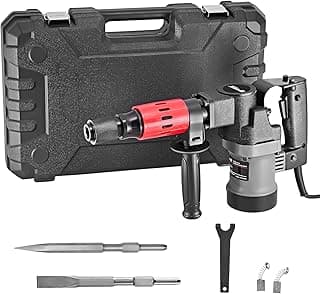 XtremepowerUS 3000BPM Demolition Chipping Jack Hammer w/Chisel Bit & Case Electric 1000W Demolition Construction Concrete Breaker Punch Drill Chipping Hammer