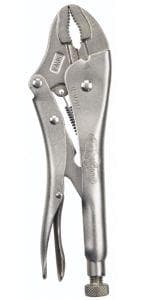 IRWIN VISE-GRIP Original Locking Pliers with Wire Cutter, Curved Jaw, 10-Inch (502L3), silver