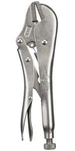 IRWIN VISE-GRIP Original Locking Pliers with Wire Cutter, Curved Jaw, 10-Inch (502L3), silver