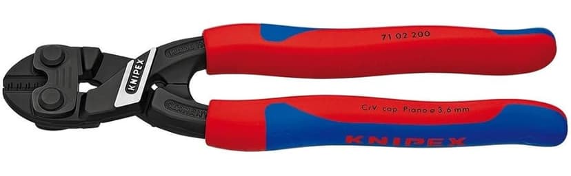 KNIPEX Tools - CoBolt Compact Bolt Cutter, Multi-Component (7102200), 8- Inch Comfort Grip