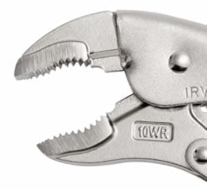 IRWIN VISE-GRIP Original Locking Pliers with Wire Cutter, Curved Jaw, 10-Inch (502L3), silver