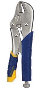 IRWIN VISE-GRIP Original Locking Pliers with Wire Cutter, Curved Jaw, 10-Inch (502L3), silver