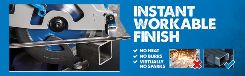 Evolution S185CCSL | 7.25” Metal Cutting Circular Saw | Cuts Steel & More | 7-1/4” TCT Blade Included | 45° Bevel Cuts | Dry-Cut | 15A Corded Power | Accurate, Powerful, Reliable