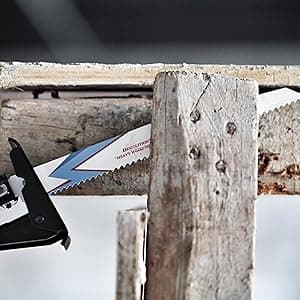 EZARC Reciprocating Saw Blade Bi-Metal Cobalt Sabre Saw Blades for Wood Demolition 9-Inch 6TPI R922DH (5-Pack)