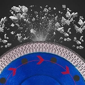 GoYonder 4.5 Inch Tile Blade, Super Thin Diamond Saw Blade for Cutting Porcelain Tiles, Granite Marble Ceramics (4.5")