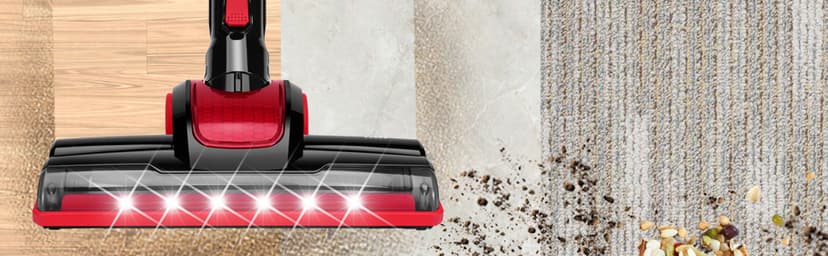 iwoly C150 Cordless Vacuum Cleaner Rechargeable with 2200mAh Detachable Battery, 18000Pa Cyclone Vacuum with HEPA Filter, Lightweight Portable Handheld Stick Vacuum for Hard Floor Car Cleaning