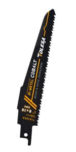 TOLESA Heavy Metal Cutting Reciprocating Saw Blades 6 Inch 14TPI for Pipe, Rebar, Bi-Metal Sabre Saw Blades 5 Pack