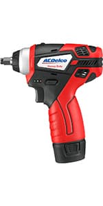 ACDelco ARI12105P G12 Series 12V Cordless Li-ion ¼” 82 ft-lbs. Impact Driver Tool Kit