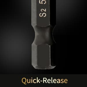 COMOWARE Impact Drill Bit Set - 21 Pcs Hex Titanium HSS Quick Change Impact Driver Bit Set for Wood, Plastic, Aluminum Alloy, Metal, 1/16"-1/2"