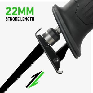 GALAX PRO Cordless Reciprocating Saw with 20V 2.0Ah battery, 0-3000RPM Variable Speed Power Reciprocating Saws with 7/8" Stroke Length,5pcs Zallsaw Blade for thin wooden board, soft metal Cutting